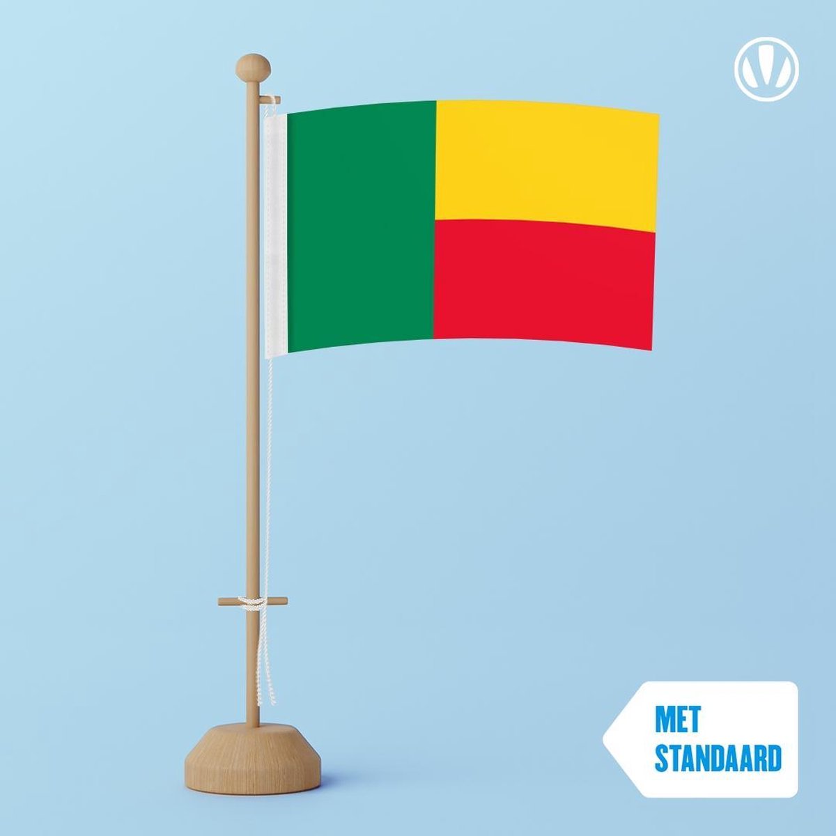 Tafelvlag Benin 10x15cm | met standaard